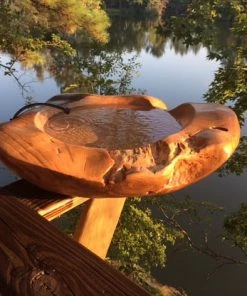 The Birdhouse Chick Natural Teak Ground Bird Bath Deck & Ground Bird Baths 8 The Birdhouse Chick Natural Teak Ground Bird Bath Deck & Ground Bird Baths