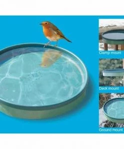 Farm Innovators Deck & Ground Bird Baths Heated Bird Bath 3 Mounting Options