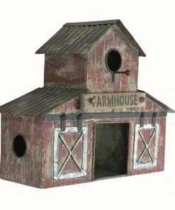 The Birdhouse Chick Farmhouse Barn Birdhouse- 3 Nest