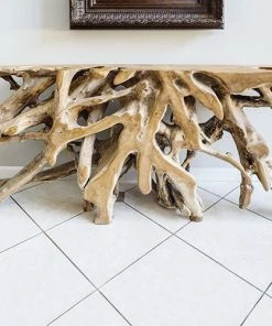 The Birdhouse Chick Teak Root Console Table Home & Garden Accents