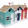 Home Bazaar Unique Birdhouses Brighton Beach Triple Birdhouse