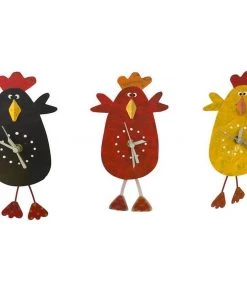 Oxidos Happy Chicken Clock Plaques, Stepping Stones & Wall Decor