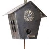 Iron Age Garden Stakes & Whirligigs Hand Forged Birdhouse On Stake