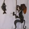 Iron Age Statuary & Sculpture Dog Gone Fishing Garden Sulpture