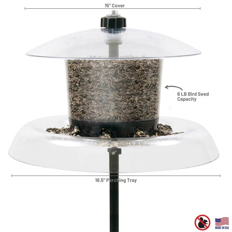 Droll Yankees Jagunda Squirrel Proof Bird Feeder With Pole Squirrel-Proof Feeders 4 Droll Yankees Jagunda Squirrel Proof Bird Feeder With Pole Squirrel-Proof Feeders
