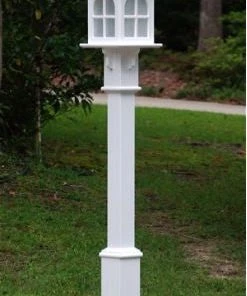 The Birdhouse Chick Poles & Mounting Flanges Vinyl Lamp Post- Fluted Or Raised Panel