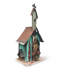 The Birdhouse Chick Large Church Birdhouses- 3 Colors Church Birdhouses, Vintage-Rustic
