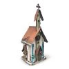 The Birdhouse Chick Large Church Birdhouses- 3 Colors Church Birdhouses, Vintage-Rustic