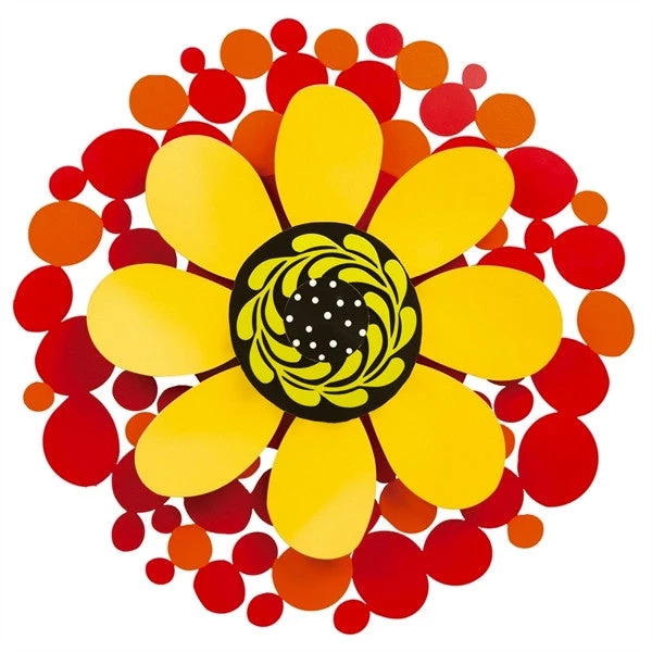 Studio M Garden Stakes & Whirligigs Wall-Mount Kinetic Flower Spinners- 2 Designs 3 Studio M Garden Stakes & Whirligigs Wall-Mount Kinetic Flower Spinners- 2 Designs