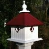 A Wing And A Prayer Merlot 2-Nest Birdhouse In Vinyl/PVC Vinyl Birdhouses