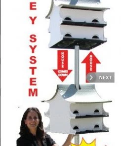 S&K Manufacturing Purple Martin Houses 10 Family Martin House - Starling Resistant