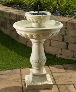 Smart Solar Staked & Pedestal Bird Baths Palermo On-Demand Solar Bird Bath