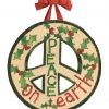 Studio M Peace On Earth Door Hanger- Vinyl/PVC