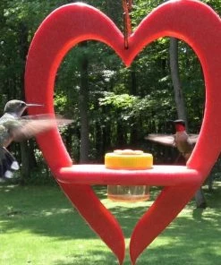Nature Products USA Recycled Birdhouses Recycled Heart Hummingbird Feeder
