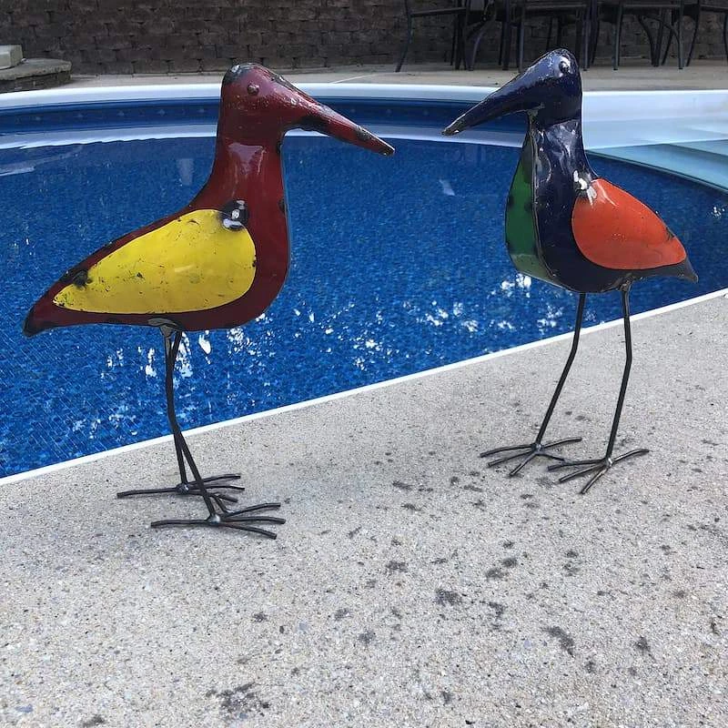 The Birdhouse Chick Recycled Metal Sandpiper Set 3 The Birdhouse Chick Recycled Metal Sandpiper Set