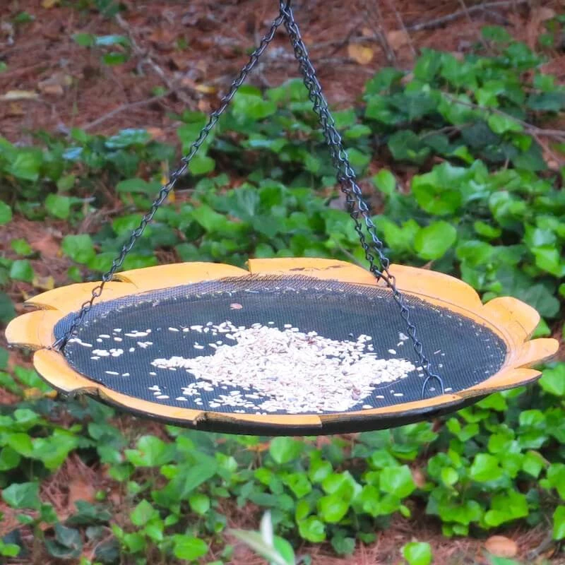 The Birdhouse Chick Recycled Tire Hanging Platform Feeder Recycled Birdhouses 4 The Birdhouse Chick Recycled Tire Hanging Platform Feeder Recycled Birdhouses