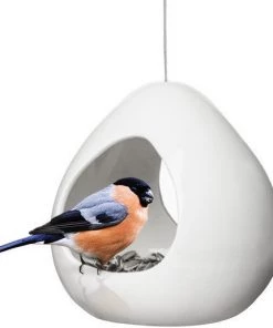 Sagaform Birdies Fly-Thru Ceramic Bird Feeder Unique Bird Feeders