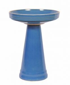 Burley Clay Staked & Pedestal Bird Baths Simple Elegance Pedestal Bird Bath- 5 Colors
