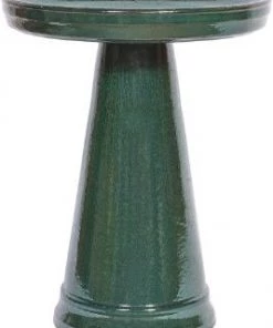 Burley Clay Staked & Pedestal Bird Baths Simple Elegance Pedestal Bird Bath- 5 Colors