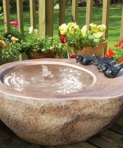 The Birdhouse Chick Splash Pool Birdbath Bubbler Deck & Ground Bird Baths