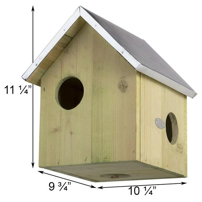Esschert Design Squirrel Feeders Squirrel House With Bottom Entry 4 Esschert Design Squirrel Feeders Squirrel House With Bottom Entry