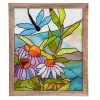 Evergreen Enetrprises Stained Glass Dragonfly Panel