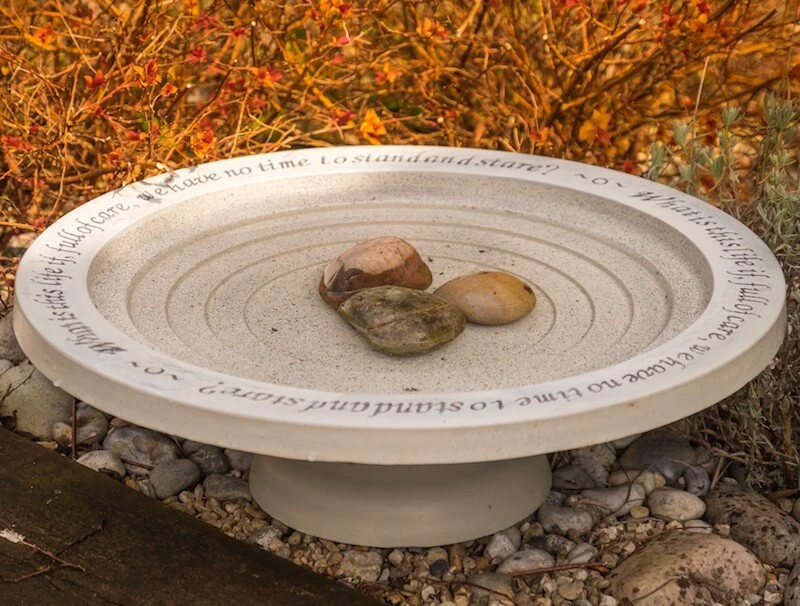 Wildlife World Deck & Ground Bird Baths Aged Stone Step-In Bird Bath 6 Wildlife World Deck & Ground Bird Baths Aged Stone Step-In Bird Bath