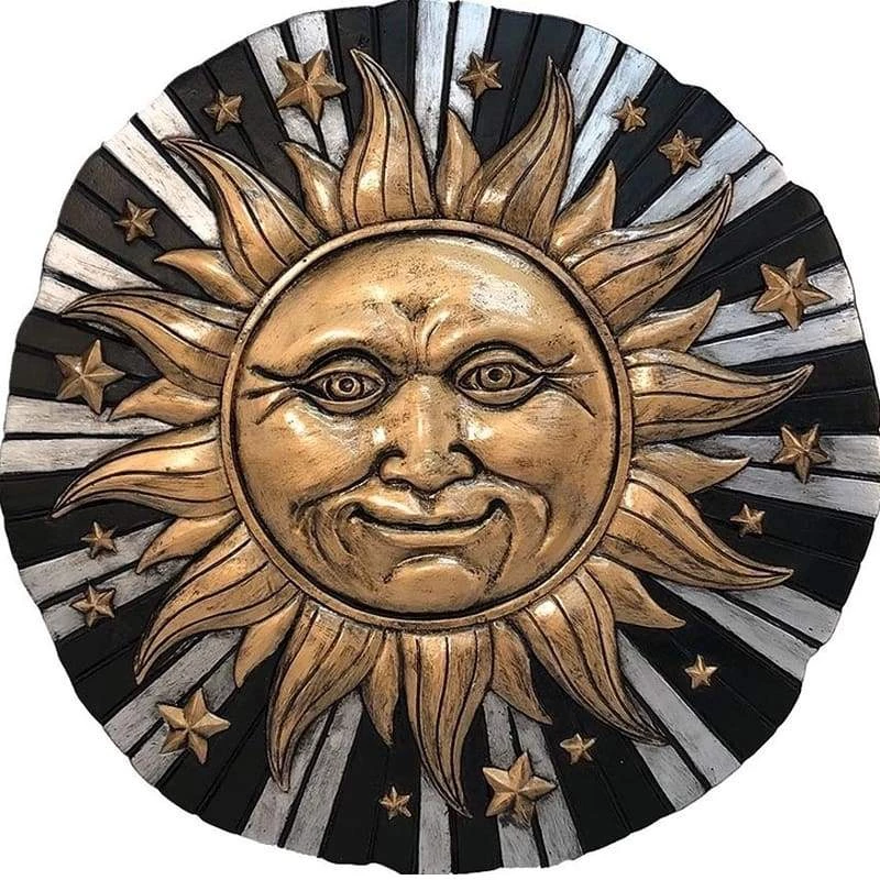Spoontiques Plaques, Stepping Stones & Wall Decor Sun And Stars Celestial Stepping Stone/Plaque 3 Spoontiques Plaques, Stepping Stones & Wall Decor Sun And Stars Celestial Stepping Stone/Plaque