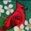 TileCraft Plaques, Stepping Stones & Wall Decor Ceramic Art Tiles-Cardinals Set/2 1 TileCraft Plaques, Stepping Stones & Wall Decor Ceramic Art Tiles-Cardinals Set/2