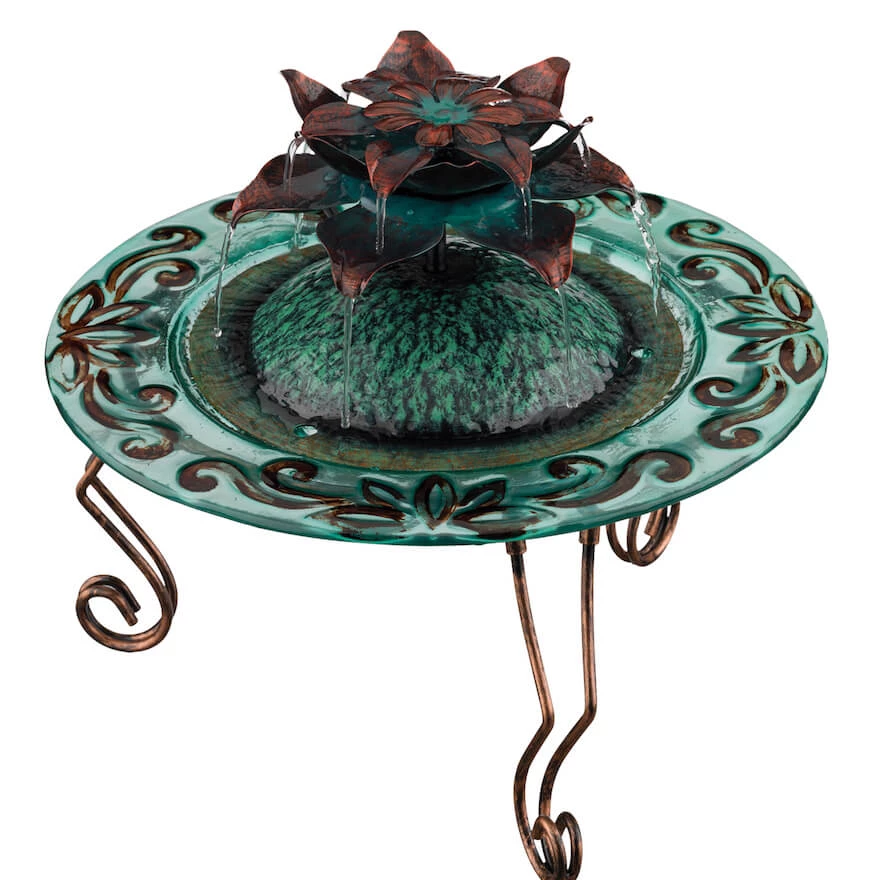 Regal Home & Garden Accents Glass Lotus Fountain 3 Regal Home & Garden Accents Glass Lotus Fountain