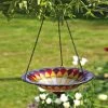 Evergreen Enterprises Tiffany Glass Hanging Bird Bath