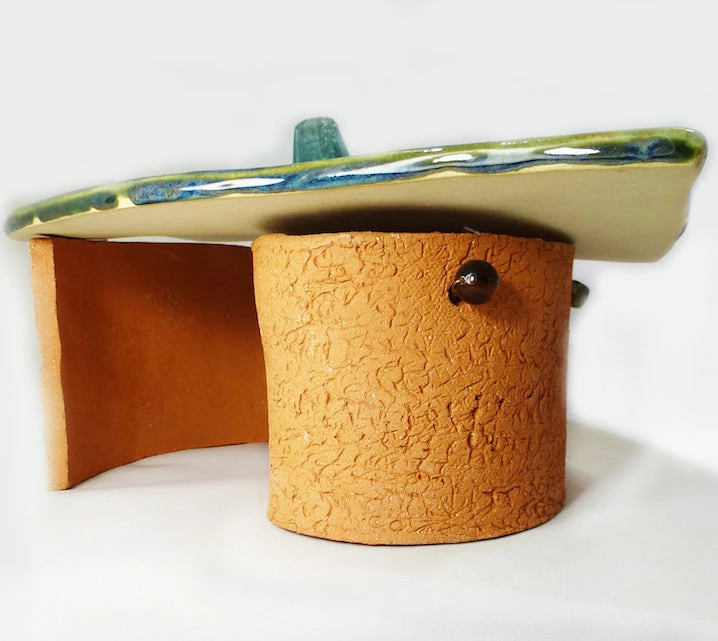 Amaranth Stoneware Toad Houses Stoneware Leaf Toad House 4 Amaranth Stoneware Toad Houses Stoneware Leaf Toad House