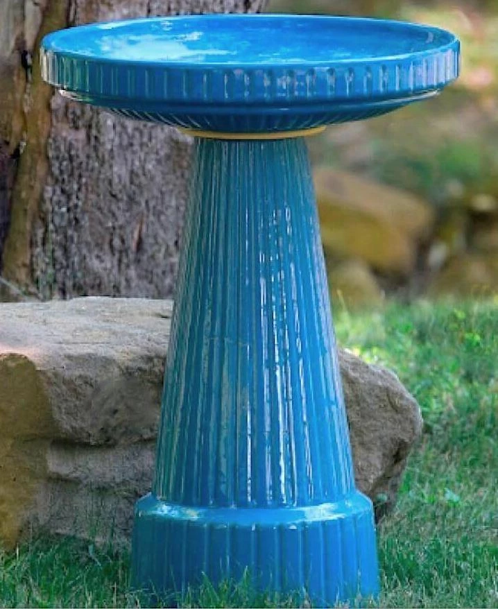 Burley Clay Staked & Pedestal Bird Baths Universal Pedestal Bird Bath 4 Burley Clay Staked & Pedestal Bird Baths Universal Pedestal Bird Bath