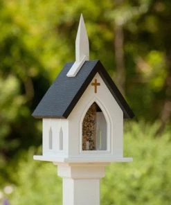 The Birdhouse Chick Church Bird Feeder Vinyl/PVC