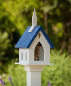 The Birdhouse Chick Church Bird Feeder Vinyl/PVC