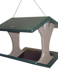 Birds Choice Recycled Hanging Fly-Thru Feeder Recycled Birdhouses