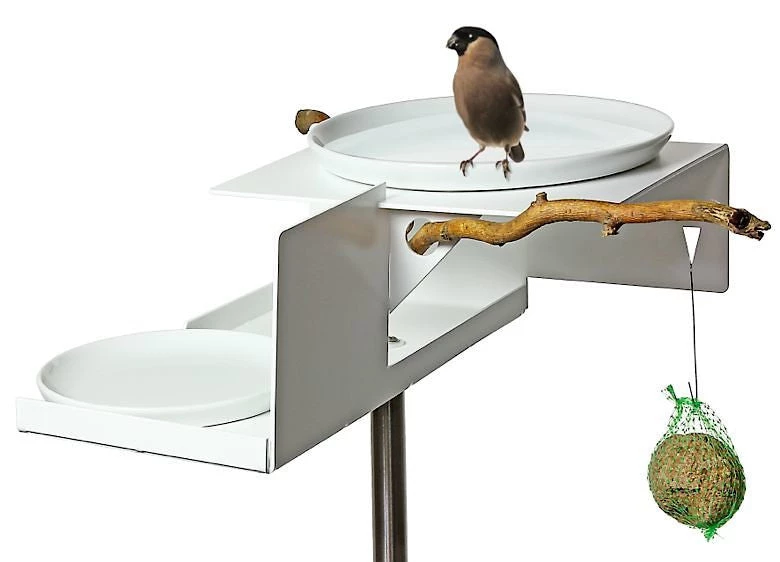 Opossum Design Mod Bird Bath/Feeder On Pole 4 Opossum Design Mod Bird Bath/Feeder On Pole
