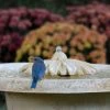 The Birdhouse Chick Bubbling Flower Birdbath Fountain