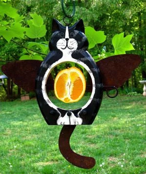 The Birdhouse Chick Unique Bird Feeders Angel Cats Fruit & Suet Feeder With Suet 5 The Birdhouse Chick Unique Bird Feeders Angel Cats Fruit & Suet Feeder With Suet