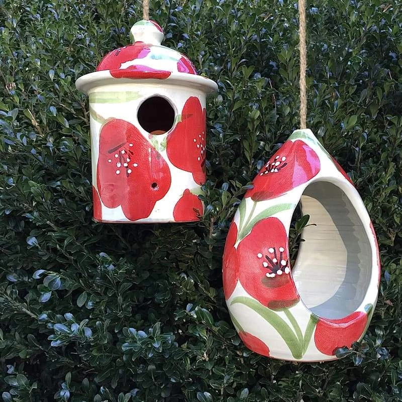 The Birdhouse Chick Ceramic Birdhouse And Feeder Gift Set 4 The Birdhouse Chick Ceramic Birdhouse And Feeder Gift Set