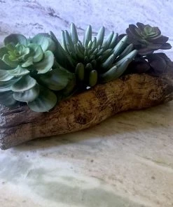 The Birdhouse Chick Planters, Urns & Pots Ceramic Log Planter