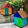 The Birdhouse Chick Color Block Copper Birdhouse 1 The Birdhouse Chick Color Block Copper Birdhouse