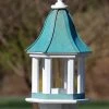 The Birdhouse Chick Copper Roof Bird Feeders Copper Roof Bird Feeder Column Style - 28x12 2 The Birdhouse Chick Copper Roof Bird Feeders Copper Roof Bird Feeder Column Style - 28x12