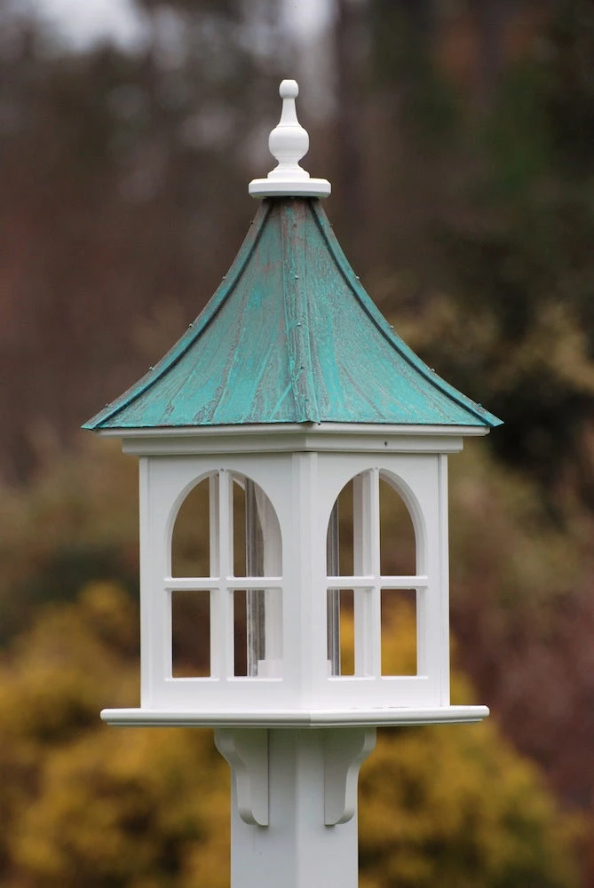 The Birdhouse Chick Copper Roof Bird Feeder Gentle Slope - 28x12 3 The Birdhouse Chick Copper Roof Bird Feeder Gentle Slope - 28x12