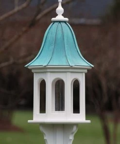 The Birdhouse Chick Copper Roof Bird Feeders Copper Roof Bird Feeder Multi-Sided Large Openings - 36x14 5 The Birdhouse Chick Copper Roof Bird Feeders Copper Roof Bird Feeder Multi-Sided Large Openings - 36x14