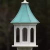 The Birdhouse Chick Copper Roof Bird Feeder Columns - 36x14 Copper Roof Bird Feeders