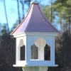 The Birdhouse Chick Copper Roof Bird Feeders Copper Roof Bird Feeder Square Gazebo - 36x14