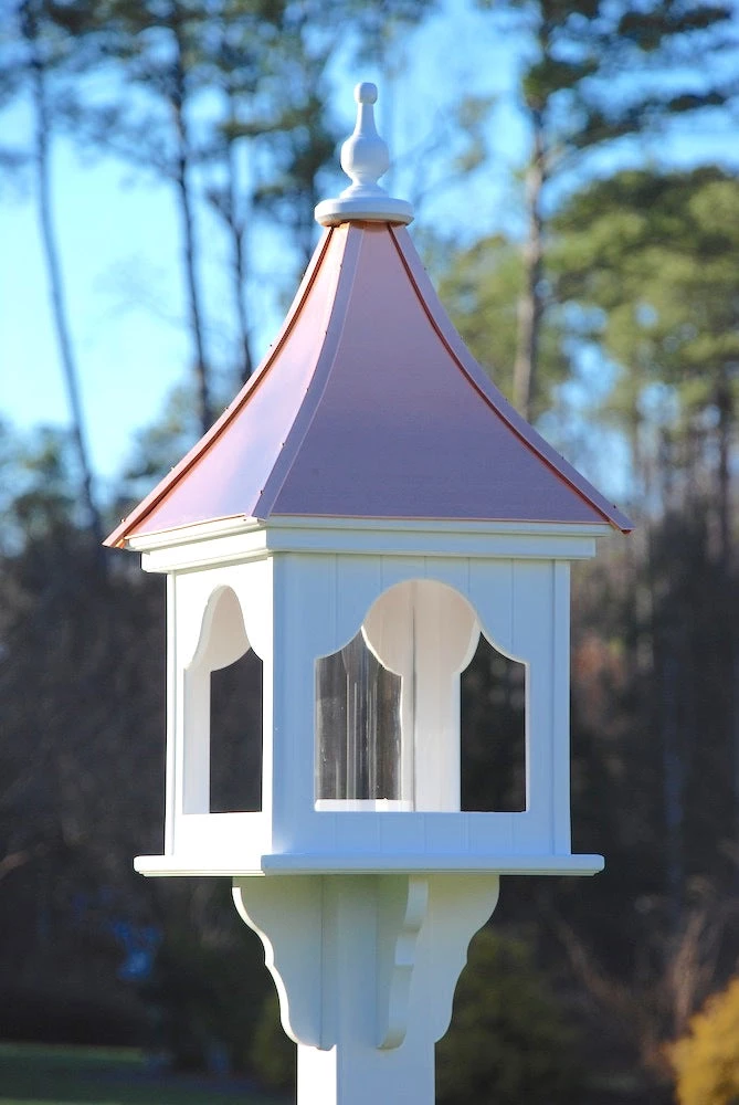 The Birdhouse Chick Copper Roof Bird Feeders Copper Roof Bird Feeder Square Gazebo - 36x14 3 The Birdhouse Chick Copper Roof Bird Feeders Copper Roof Bird Feeder Square Gazebo - 36x14