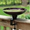 Pine Bush Home & Garden Hi-Rise Deck Mount Bird Bath