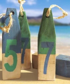 The Birdhouse Chick Wood Buoy Set Home & Garden Accents